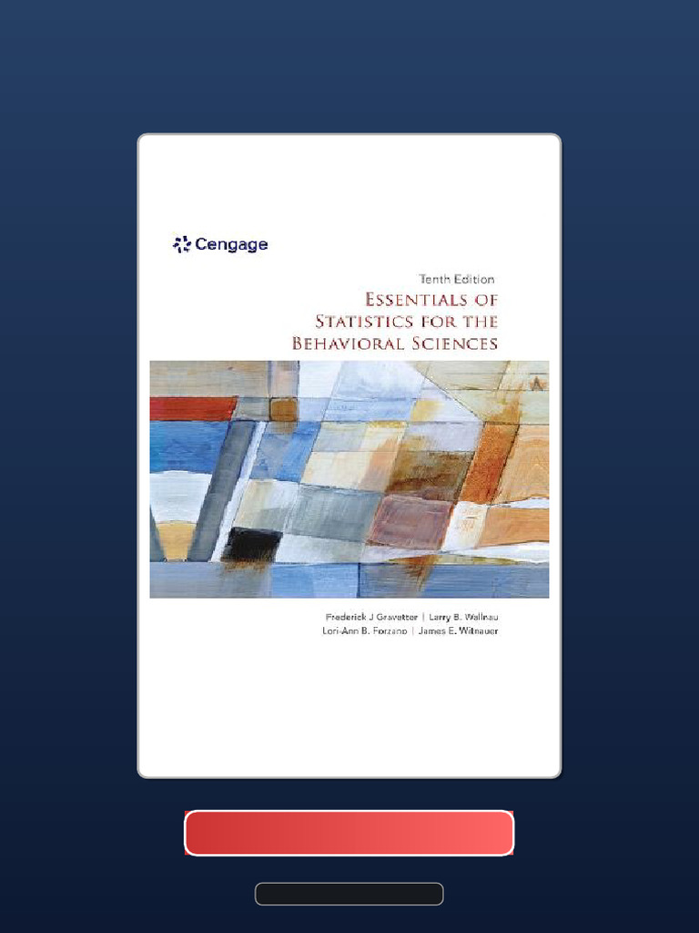 Immediate Access Essentials of Statistics For The Behavioral Sciences ...