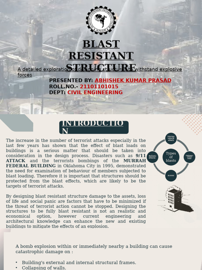 Designing Blast Resistant Structures | PDF | Explosion | Ductility