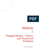 Flanged Beams – Numerical Problems Solved
