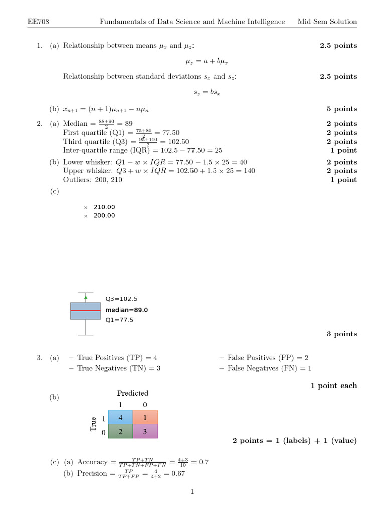 EE708 Mid Sem Solutions Overview | PDF | Statistical Analysis ...