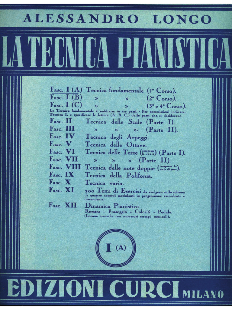 La Tecnica Pianistica - Alessandro Longo | PDF