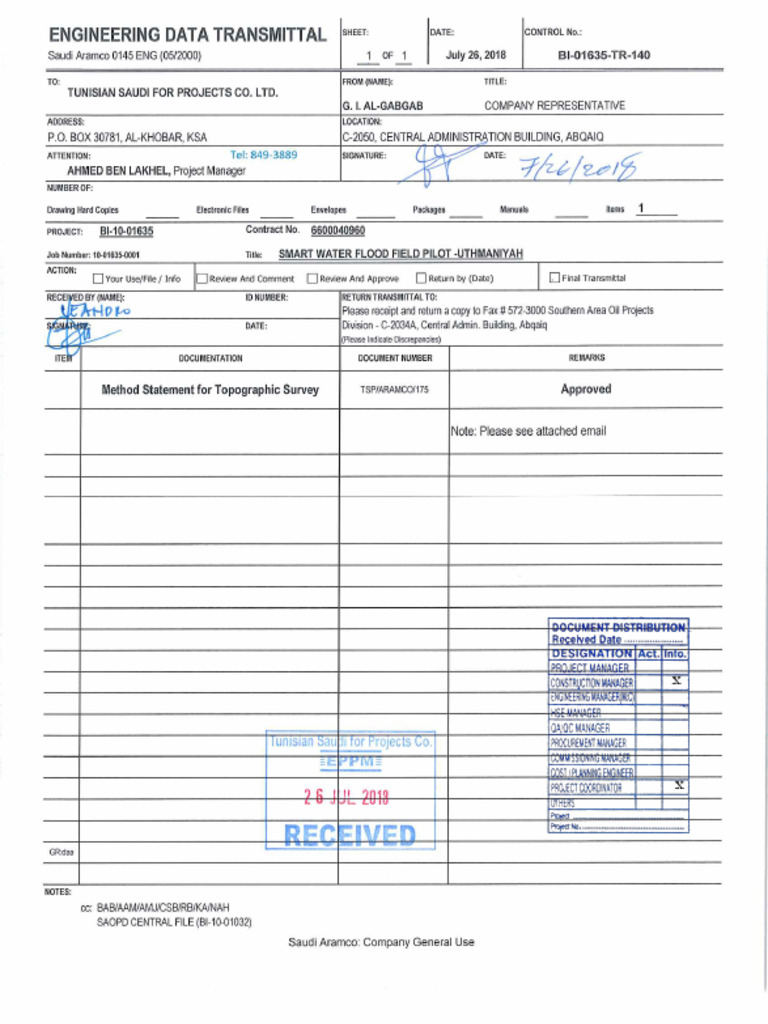Topographic Survey Method Statement | PDF | Surveying | Geographical ...