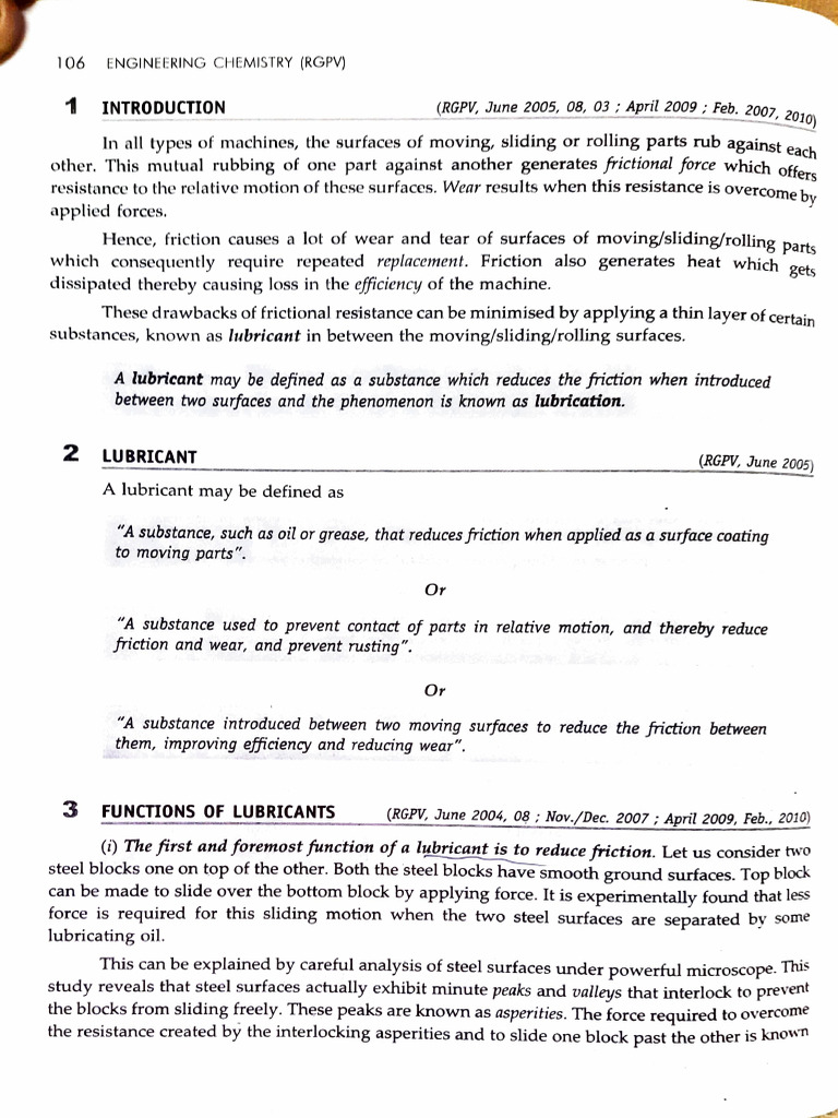 Types and Functions of Lubricating Oils | PDF | Lubricant | Friction