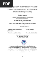 Download Power Quality Improvement for Grid Connected Wind Energy System Using Facts by Karuna Reddy Yennapusa SN88003693 doc pdf