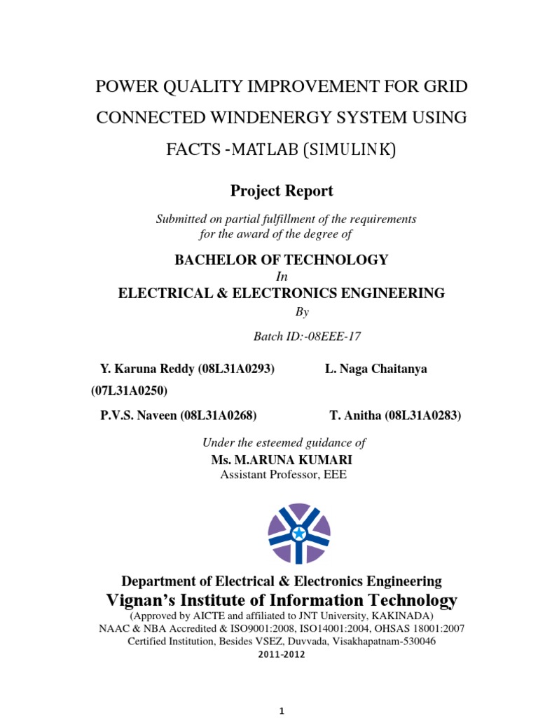 Power Quality in Wind Energy Systems | PDF | Ac Power | Power Electronics