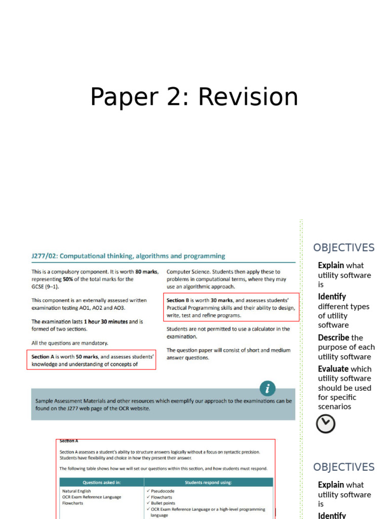 Paper 2 Final Revision Session | PDF | Control Flow | Parameter ...