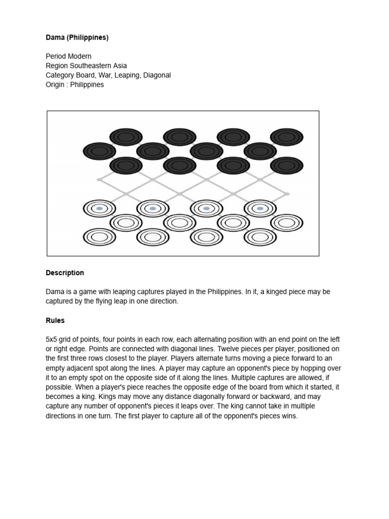 Traditional Philippine Games Overview | PDF