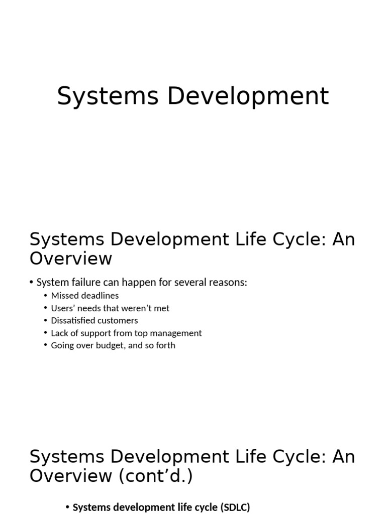 System Development Paper - Information Management | PDF | Business ...
