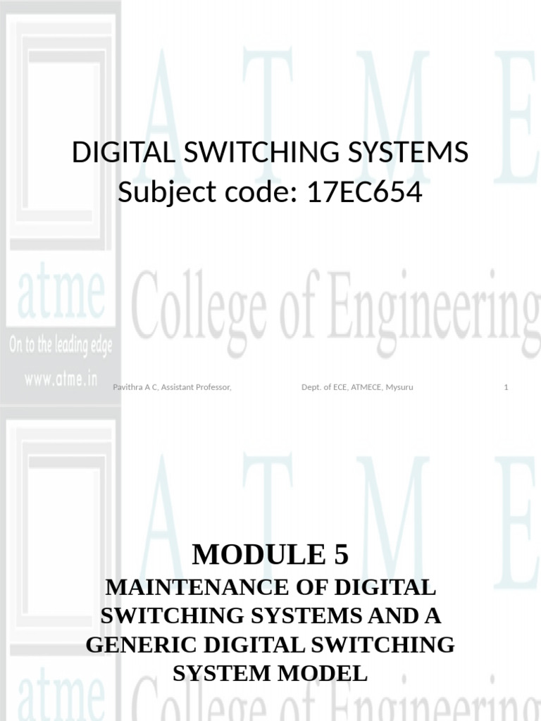 Module 5 | PDF | Software | Telephone Exchange