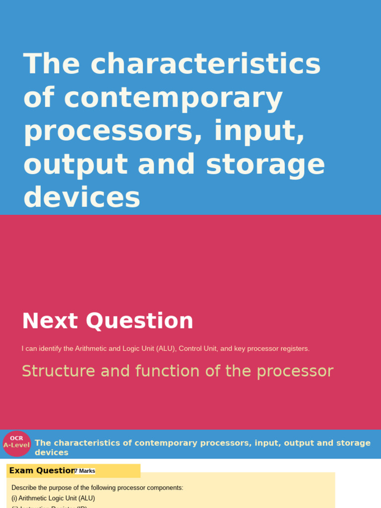 Components of a Computer and Their Uses | PDF | Central Processing Unit ...