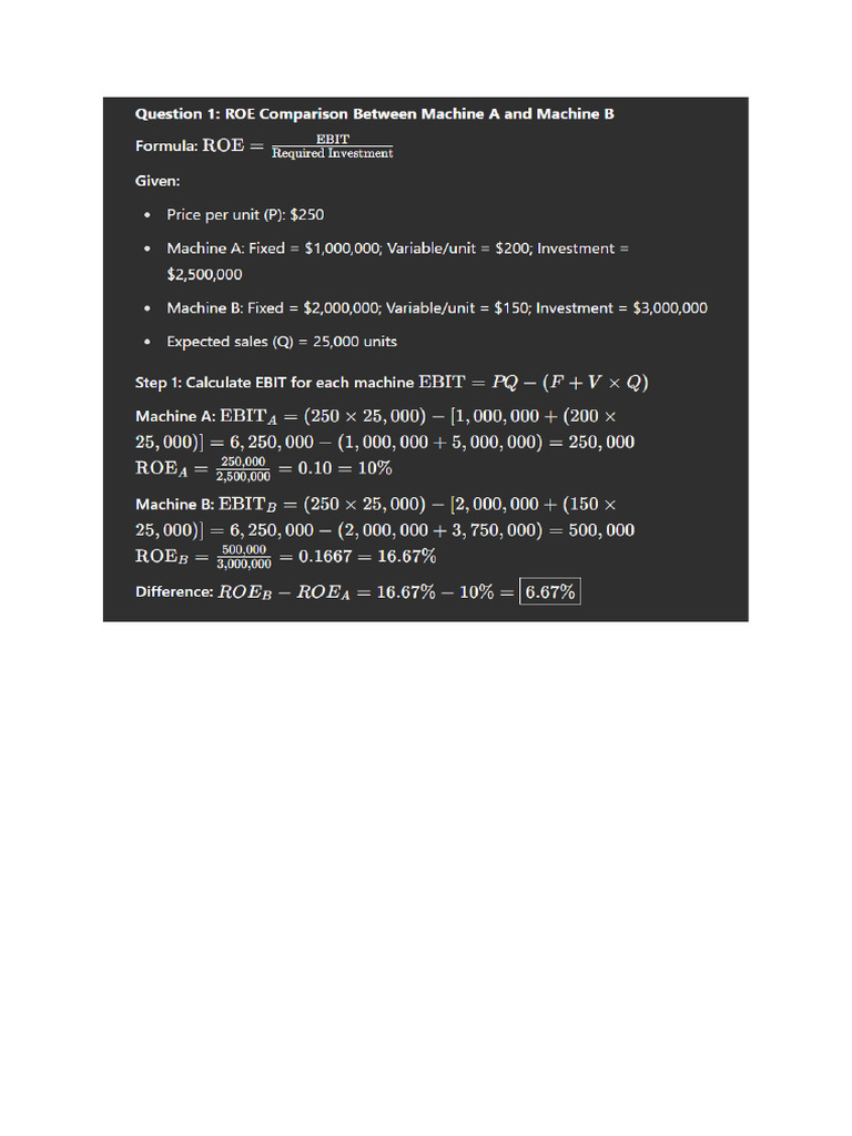 Finance Assign Kashif 2 Sol | PDF