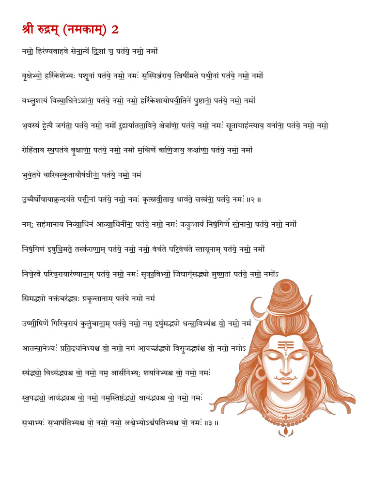 Shree Rudram Namakam श्री रुद्रम् 2 | PDF