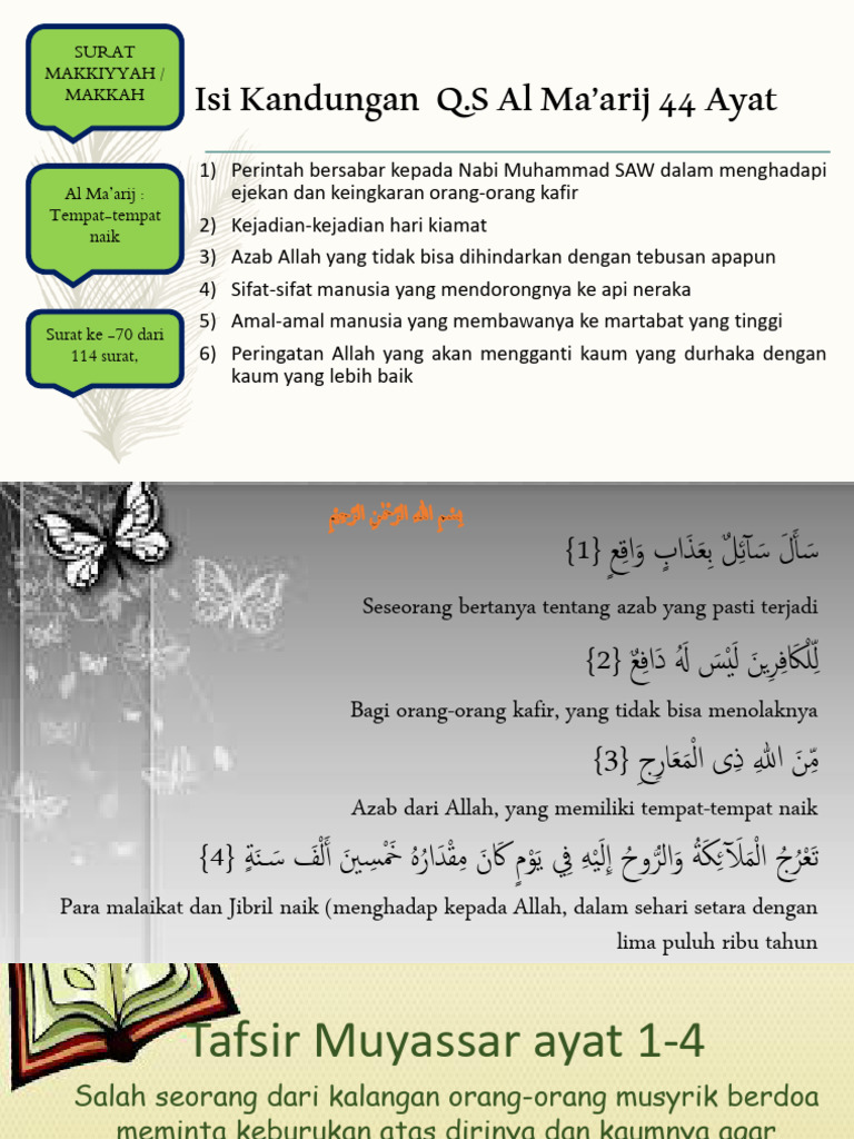 Peringatan Azab dalam Q.S Al Ma'arij | PDF
