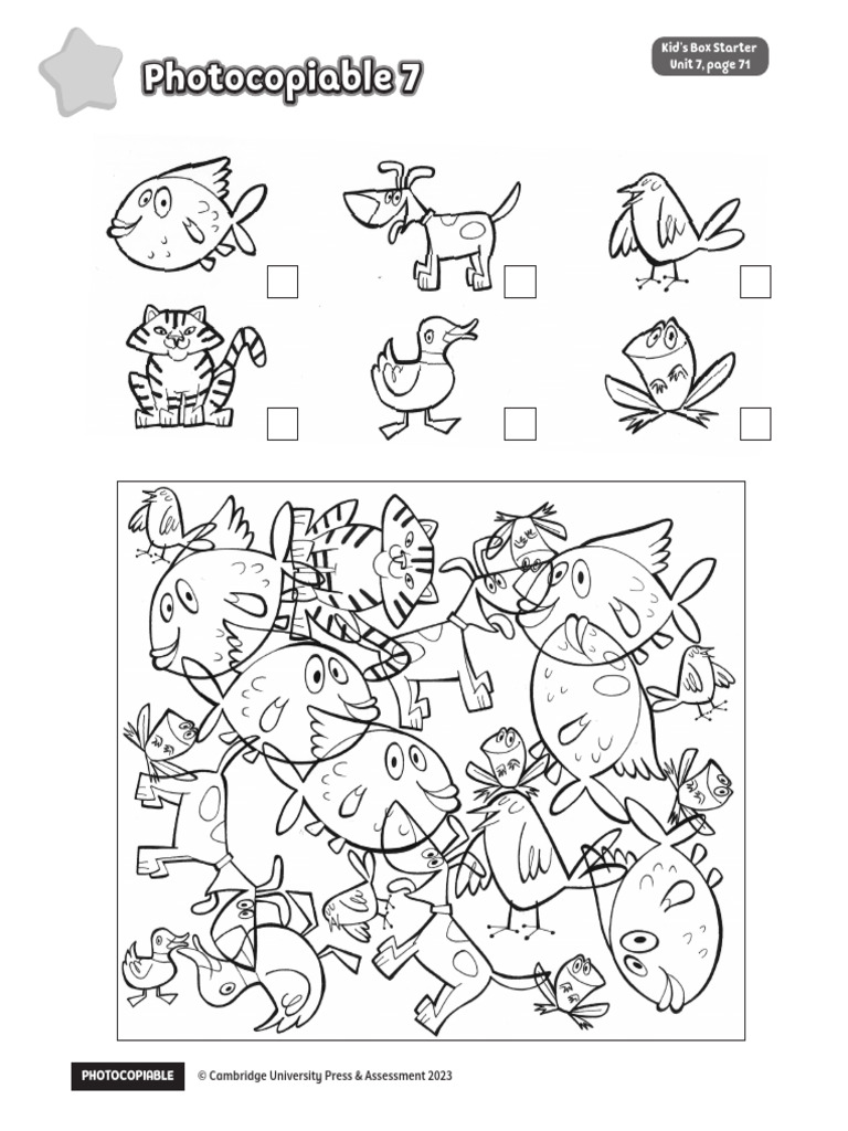Kid's Box Starter Unit 7 Resources | PDF