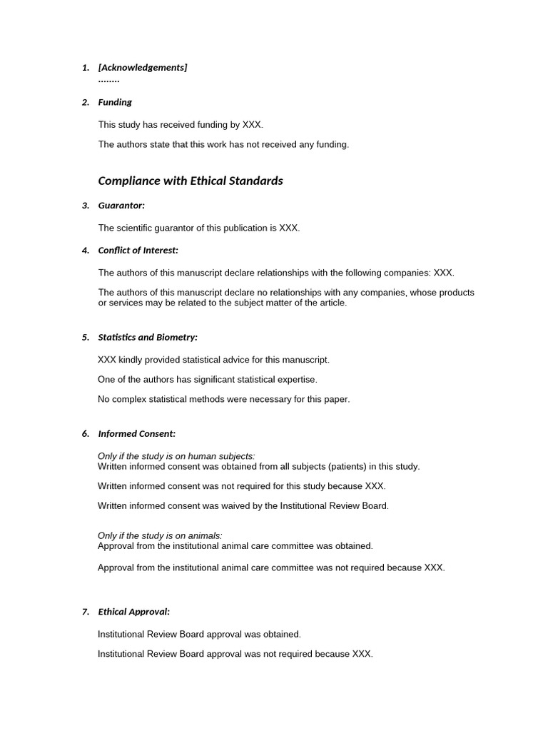 Disclosure Paragraph Template NEW | PDF