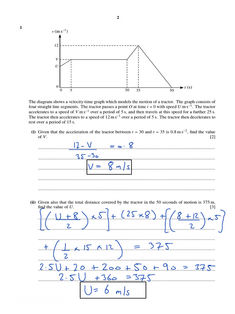 AS M1 Final Paper'25 Solved | PDF | Acceleration | Force