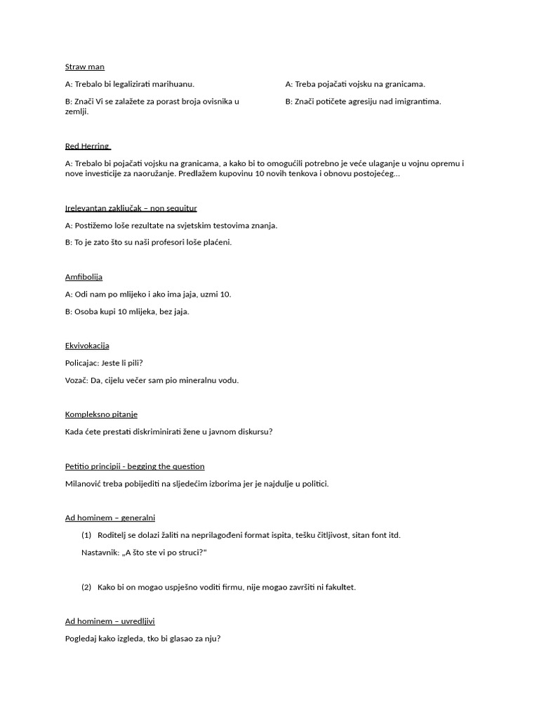 Fallacies | PDF
