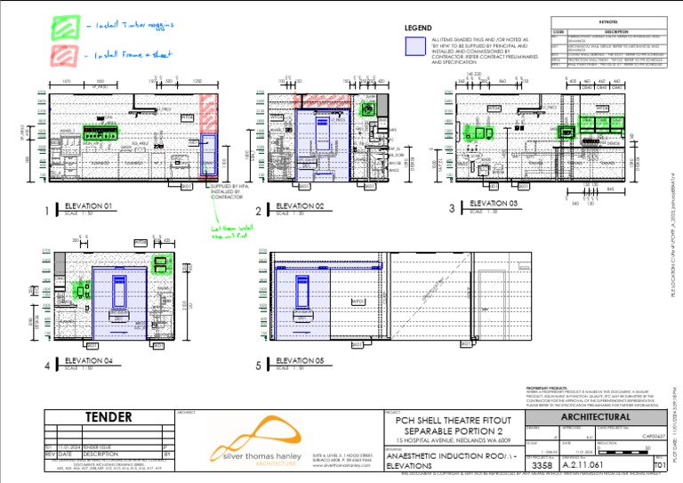 PCHTF - A.2.11.061 - Anaesthetic Induction Room - Elevations - t01 PDF ...