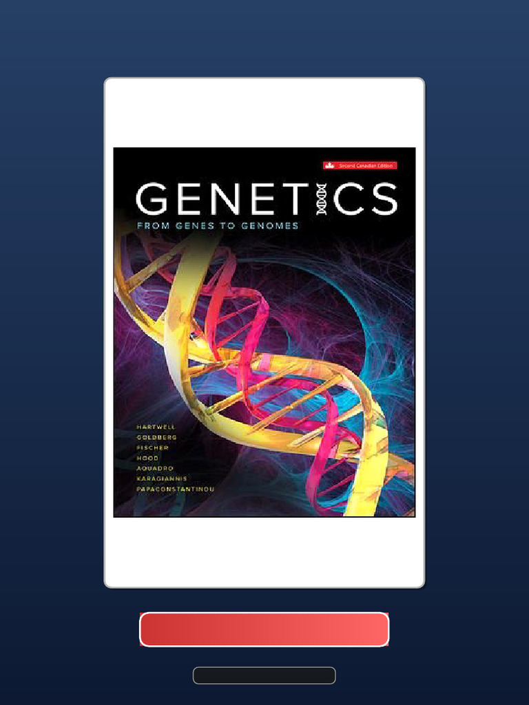 Immediate Access Genetics 2nd Canadian Edition Hartwell Verified PDF ...