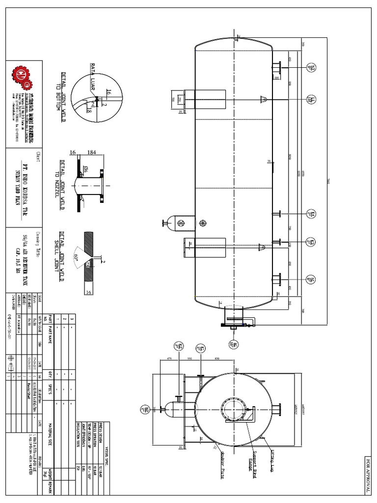 Horizontal Tank Model | PDF