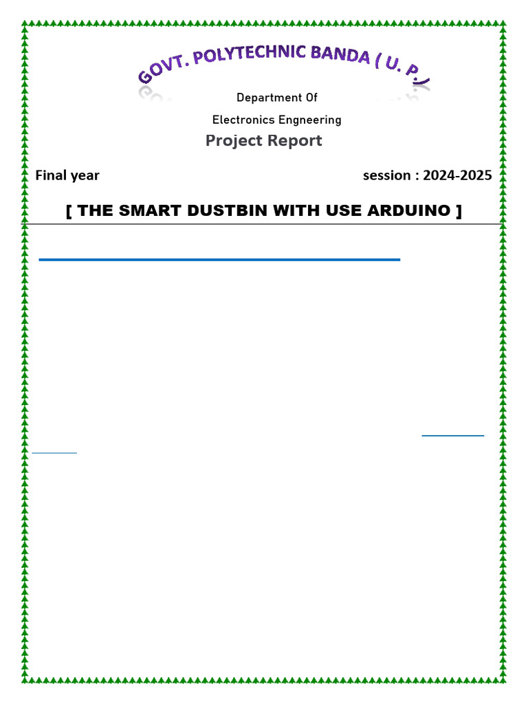 Smart Dustbin Project Using Arduino | PDF