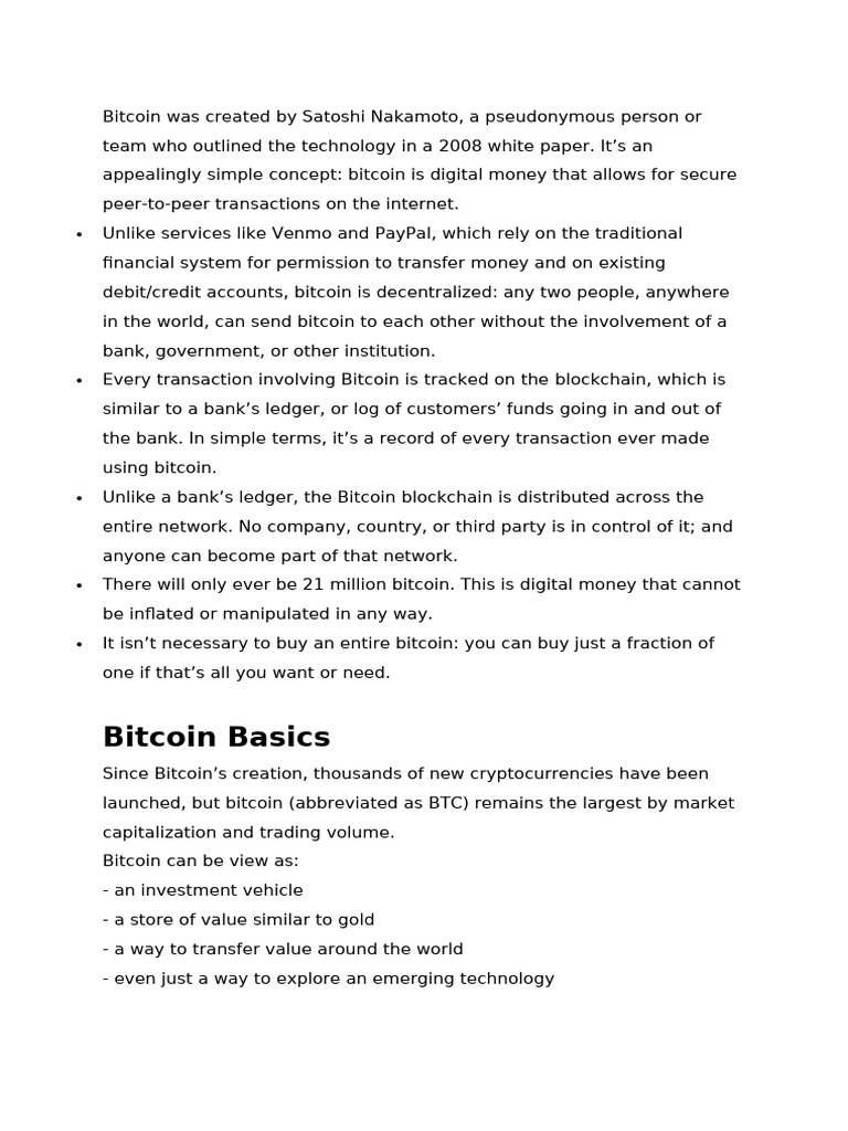 Bitcoin Was Created by Satoshi Nakamoto | PDF | Bitcoin | Credit Card