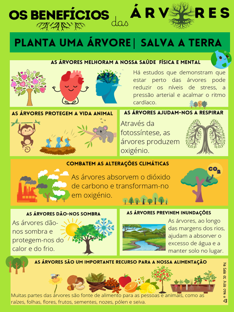 Benefícios das Árvores para a Vida | PDF