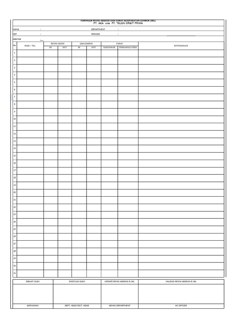 Absen Manual | PDF