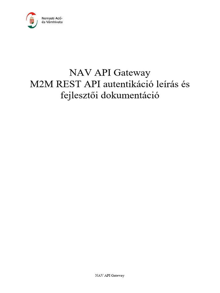 eÁFA API GW Interfesz Specifikacio v0.3 | PDF
