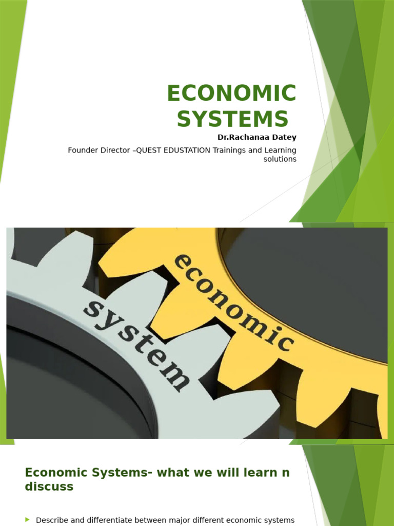 Understanding Economic Systems Explained | PDF | Economic System ...