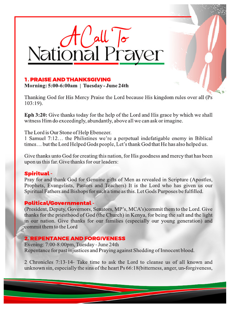 Prayer Prog Kenya | PDF