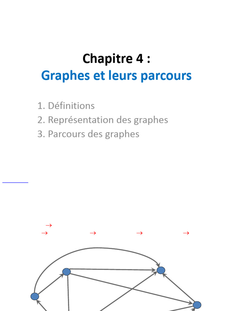 Graphes : Définitions et Parcours | PDF | Théorie des graphes ...