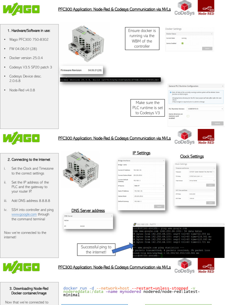 PFC300: Node-Red & Codesys NVL Setup | PDF | Central Processing Unit ...