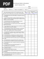 Escala SNAP IV | PDF