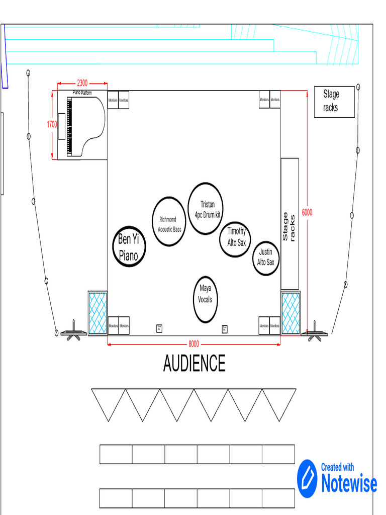 UCC Auditorium Stage Layout Plan | PDF