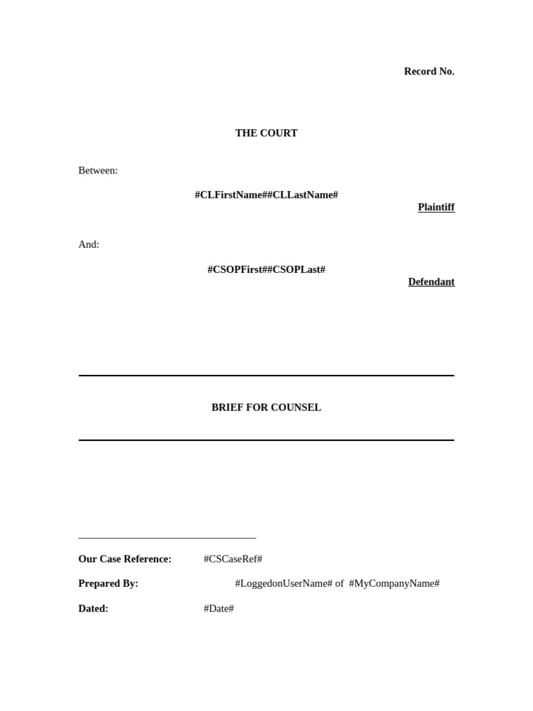Brief Booklet Example | PDF