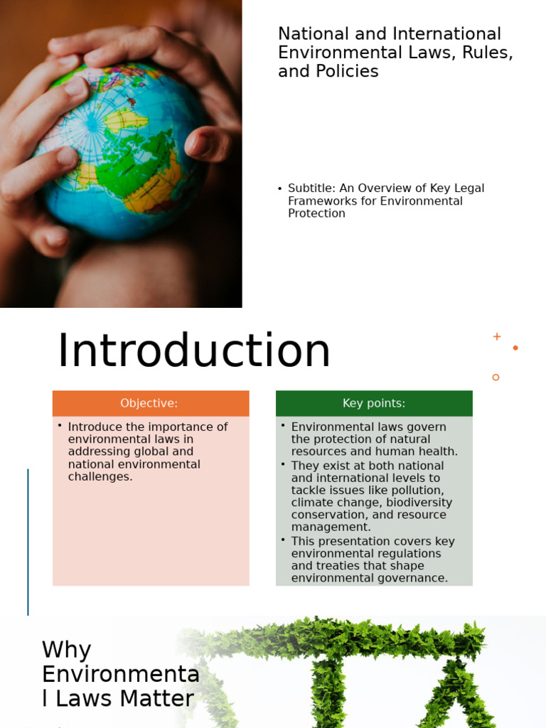 Overview of Environmental Laws and Policies | PDF | Environmental Law ...