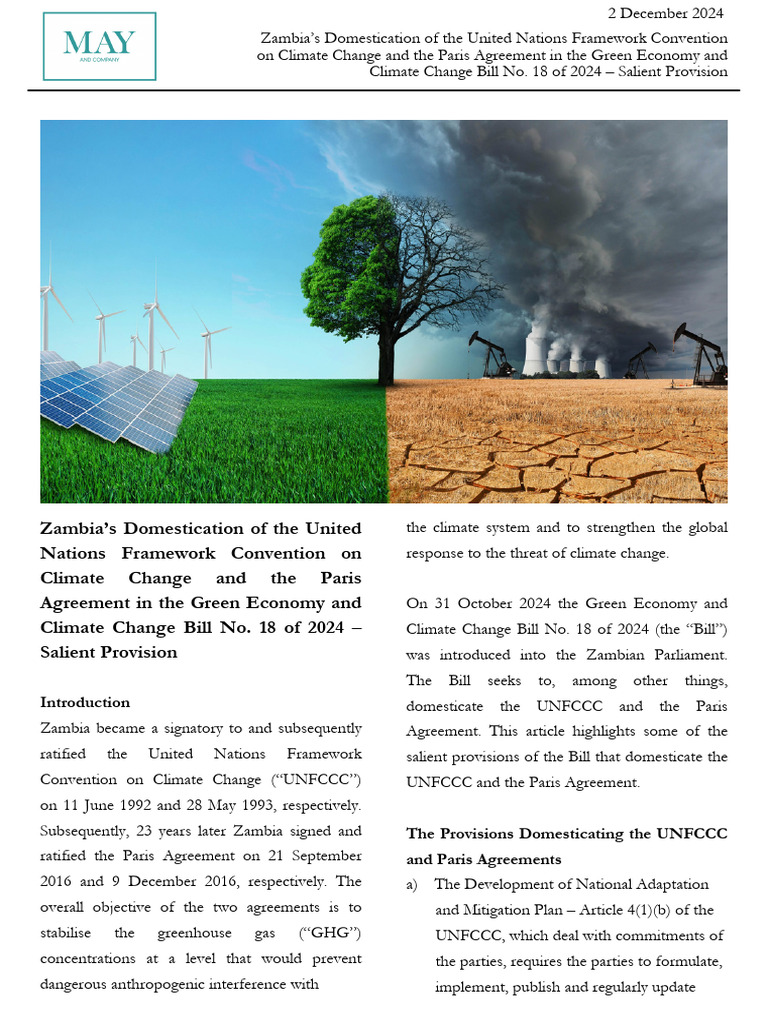 Climate Change Article-2.12.24 | PDF | United Nations Framework ...