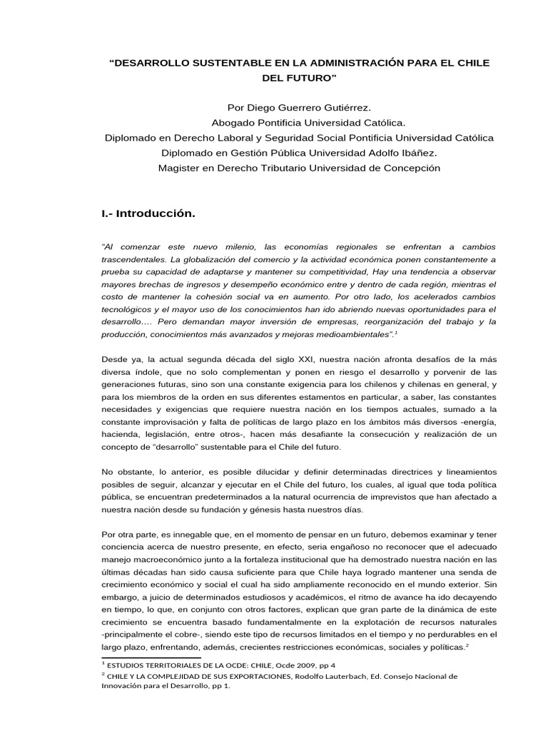 Exposición Desarrollo Sustentable en La Administración Del Futuro de ...