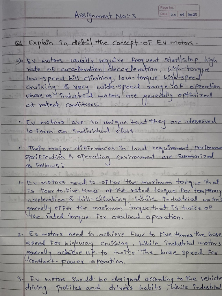 Ev Assignment No 3 | PDF