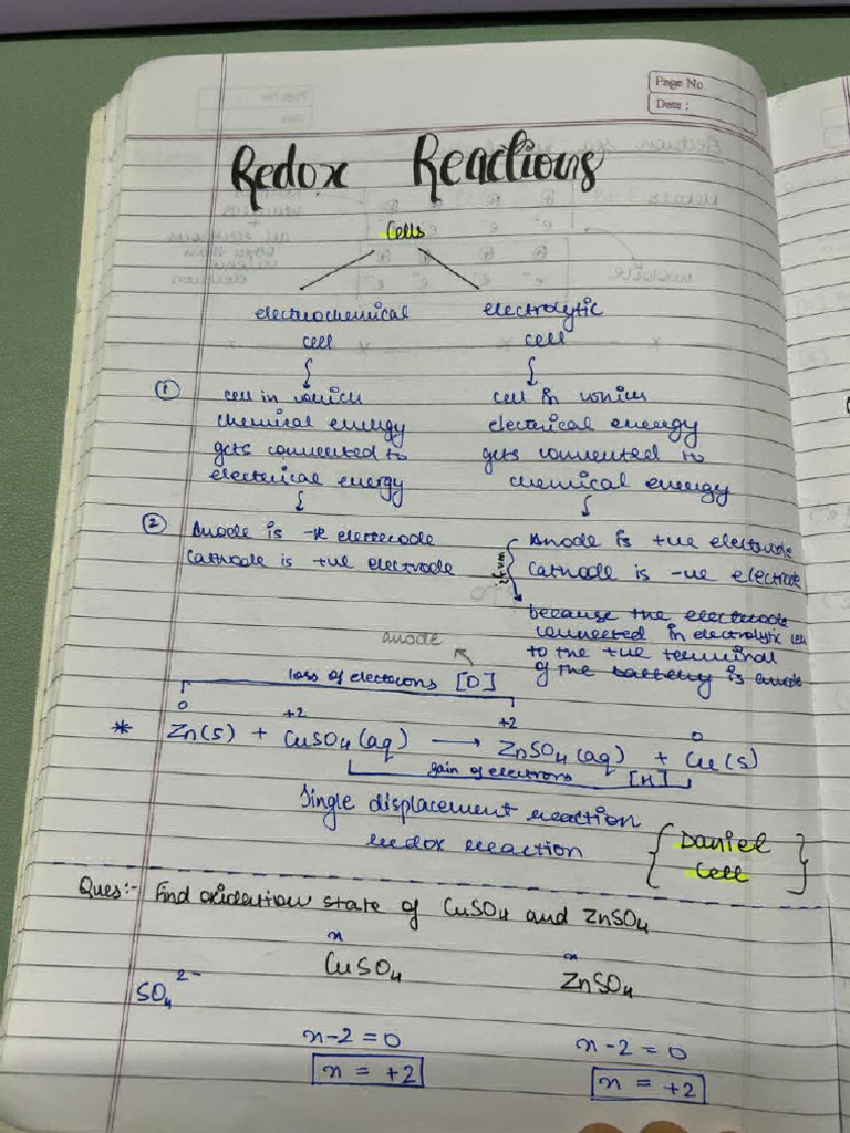 Redox Rxns | PDF