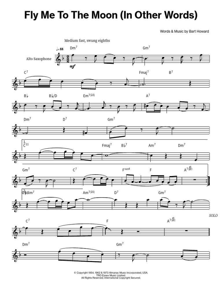 Fly Me To The Moon (In Other Words) | PDF