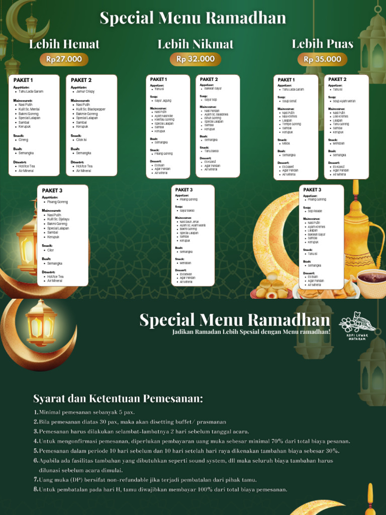 Menu Ramadhan | PDF