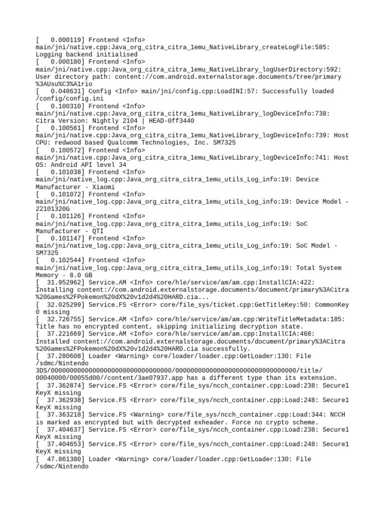 Citra Log | PDF | Encryption | Computer Engineering