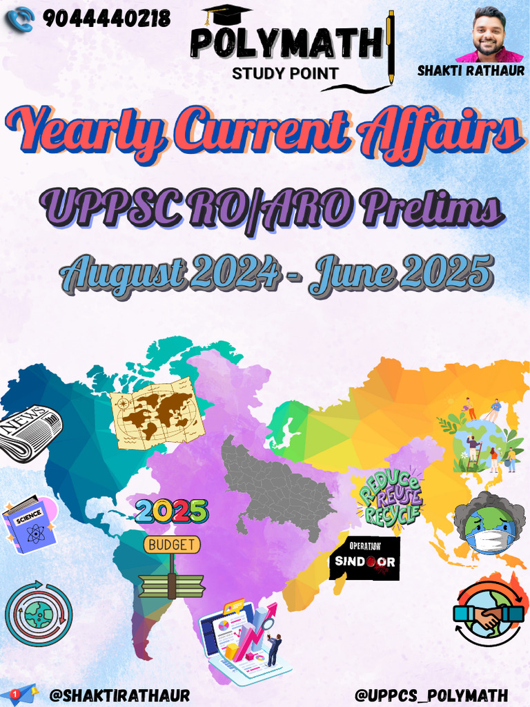 UPPCS Current Affairs Overview 2025 | PDF