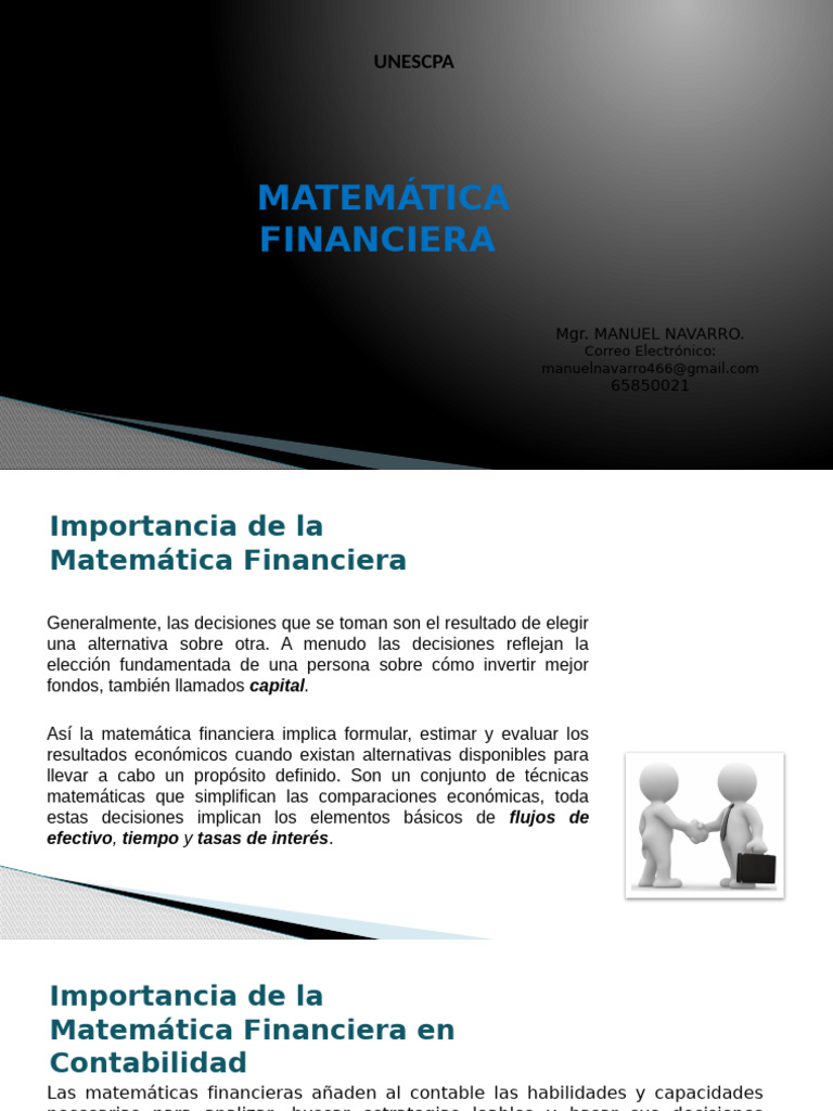 Matemática Financiera: Claves y Conceptos | PDF | Interés | Finanzas ...