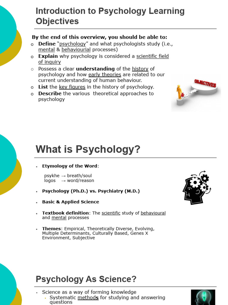 Overview of Psychology's Key Concepts | PDF | Psychology | Science