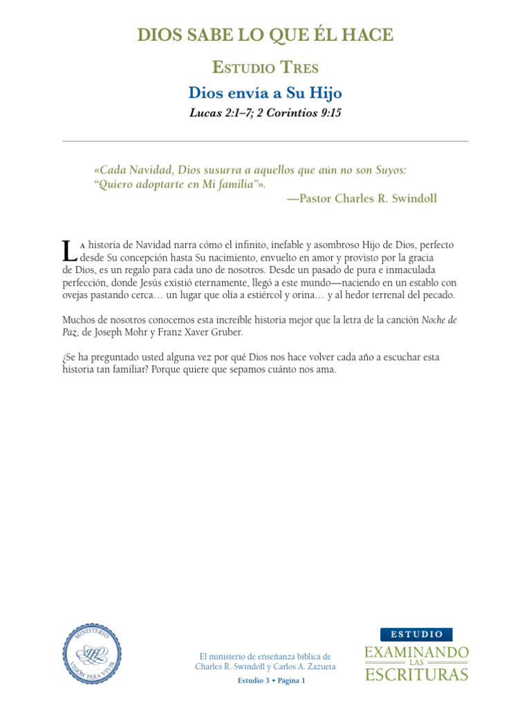 Dios Sabe Lo Que Él Hace: Dios Envía A Su Hijo | PDF | Jesús | María ...
