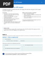 Change of GP Request Form | PDF | Health Care | Social Programs