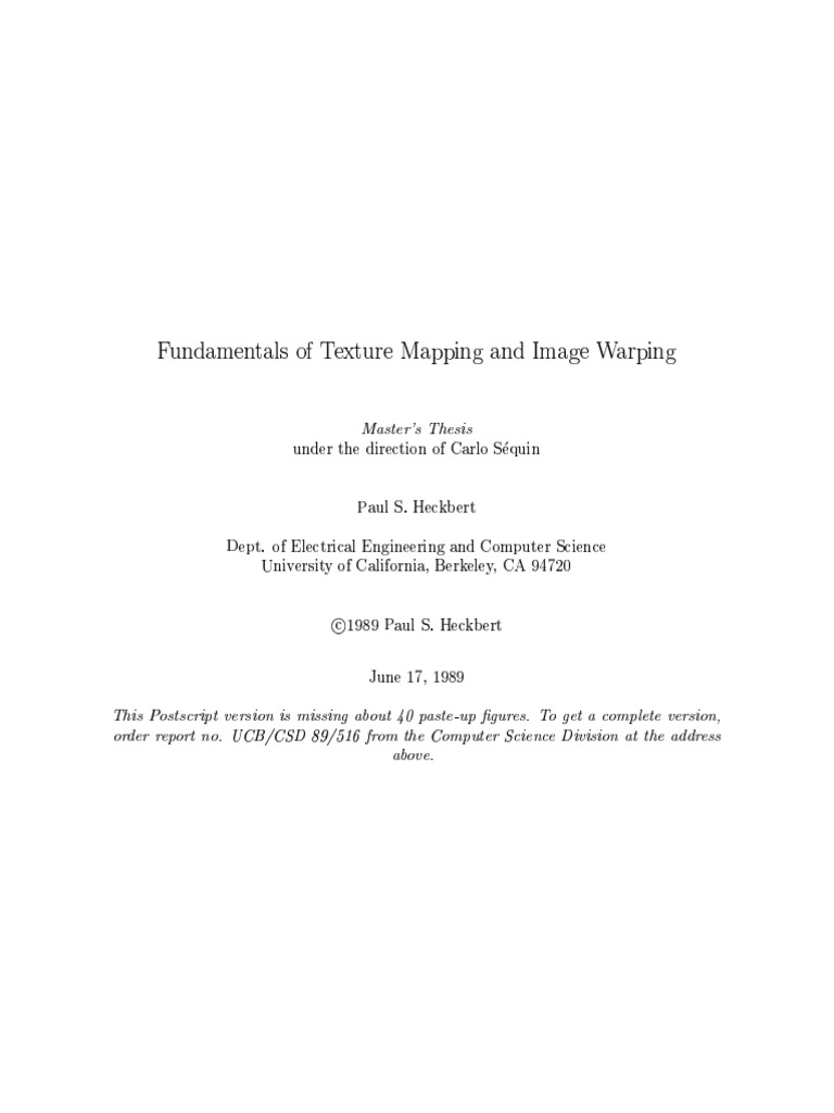 Fundamentals of Texture Mapping | PDF